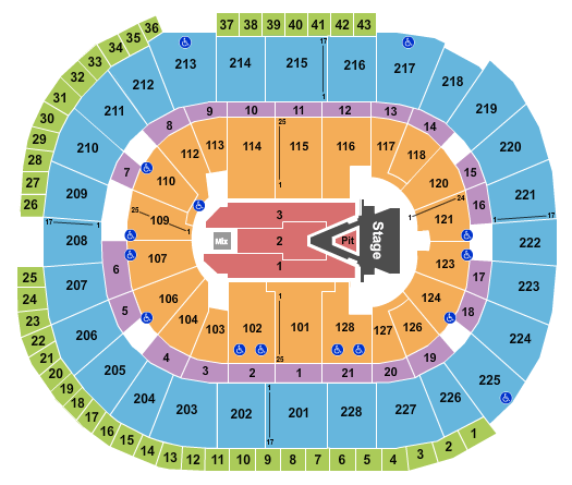 SAP Center Aerosmith Seating Chart